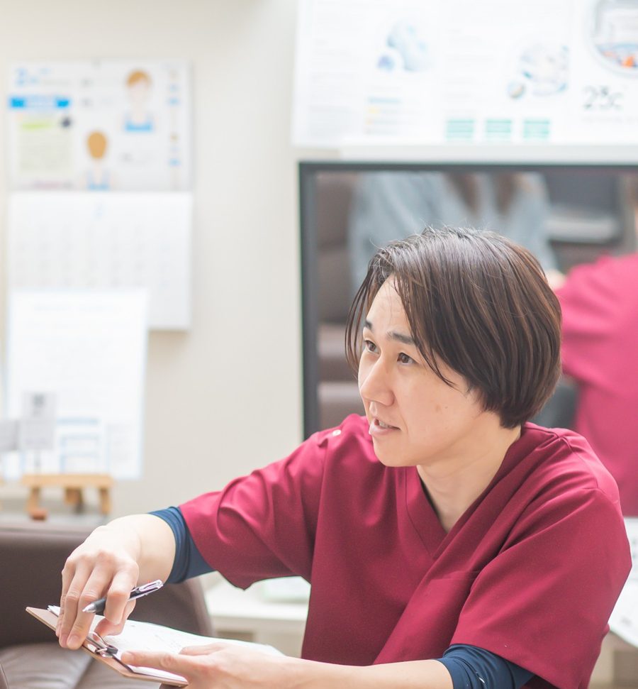 患者さまへの説明の様子